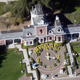 An aerial photo shows a Santa Barbara County Sheriff’s vehicle in front of singer Michael Jackson’s Neverland Ranch Nov. 18, 2003, outside Santa Barbara, Calif.
Frazer Harrison/Getty Images